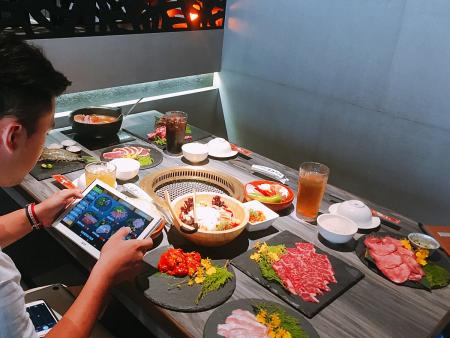 Tablet Ordering System - Volcanic Rock Grill restaurant